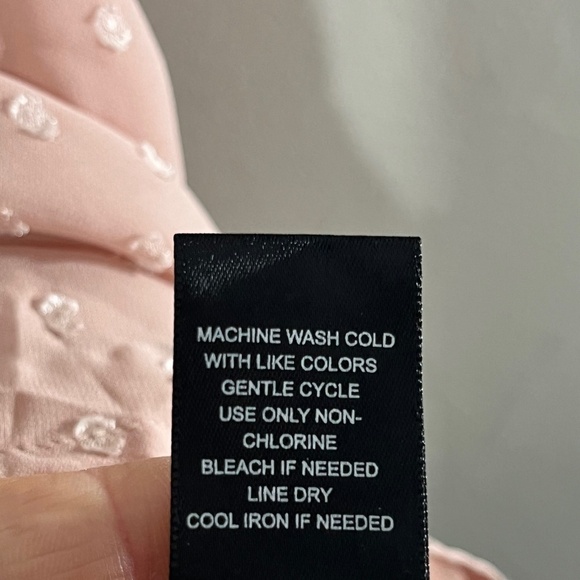 Torrid Top 14 Pink Chiffon Swiss Dot Tank Feminine Coquette Mature Ballerina 80s - Picture 7 of 15